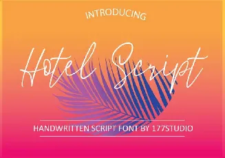 Hotel Handwritten font