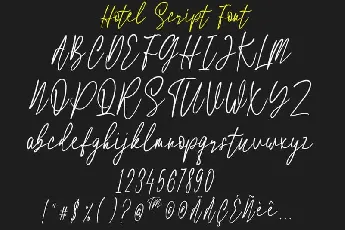 Hotel Handwritten font