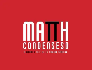 Matth Condensed font