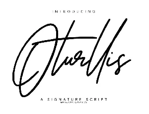 Oturllis font