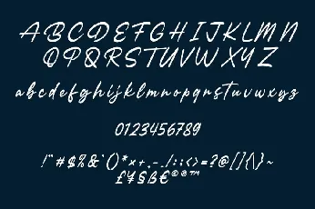 Varsity Signature font