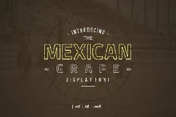 Mexican Grape Display font