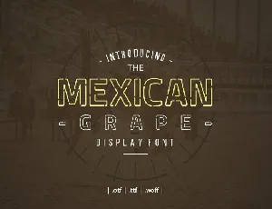 Mexican Grape Display font