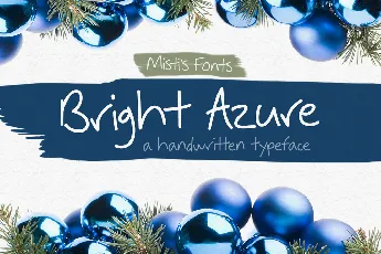 Bright Azure font