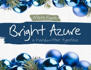 Bright Azure font