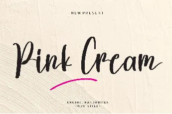 Pink Cream font