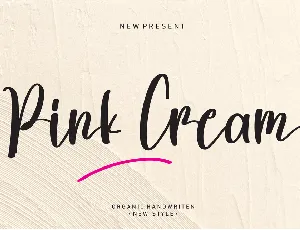 Pink Cream font