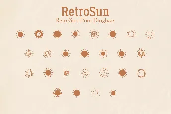 Retro Sun font