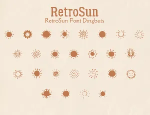 Retro Sun font