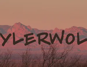 Tylerwolf font