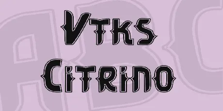 Vtks Citrino font