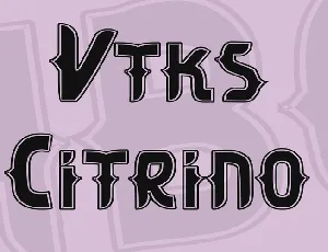 Vtks Citrino font