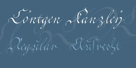 CÃ¶ntgen Kanzley font