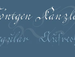 CÃ¶ntgen Kanzley font