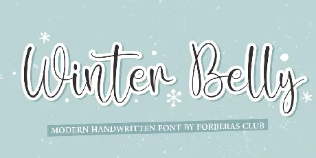 Winter Belly font