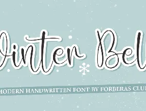 Winter Belly font