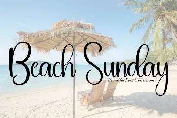 Beach Sunday Script font