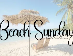 Beach Sunday Script font