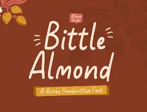 Bittle Almond font