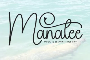 Manatee Script font