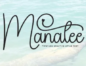 Manatee Script font