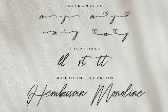 Hembusan Monoline font