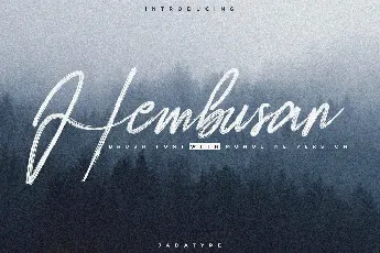 Hembusan Monoline font