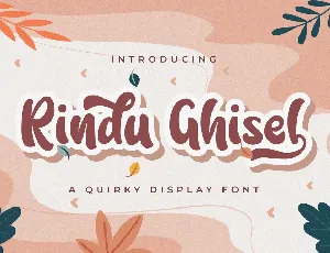 Rindu Ghisel font