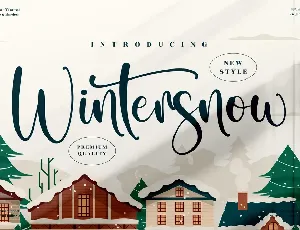 Wintersnow font