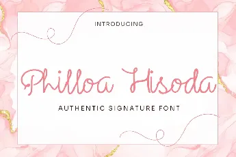 Philloa Hisoda font