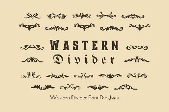 Wastern Divider font