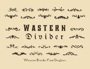 Wastern Divider font