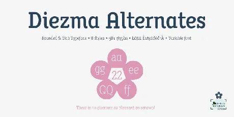 Diezma Rd font