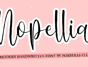 Nopellia font