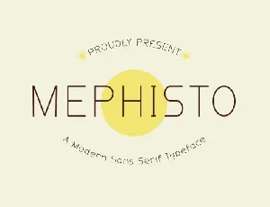 Mephisto font