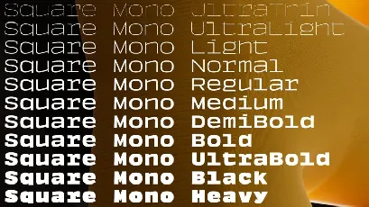 Square Mono Family font