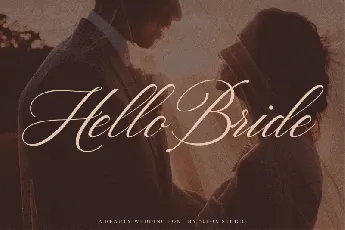 Hello Bride Calligraphy font