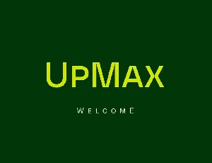 UpMax font
