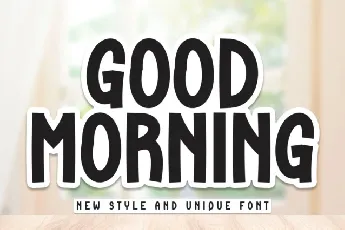 Good Morning Display font