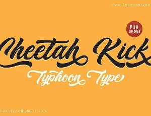 Cheetah Kick font