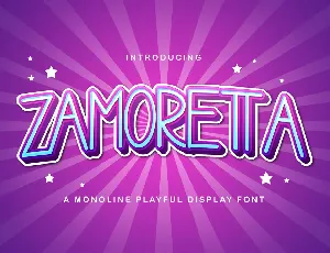 Zamoretta font