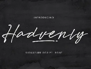 Hadvenly font