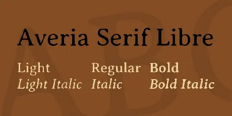 Averia Serif Libre font