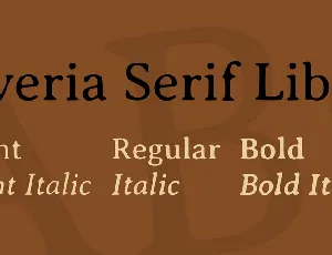 Averia Serif Libre font