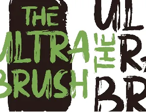 The Ultra Brush font