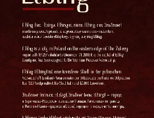 Elbing font