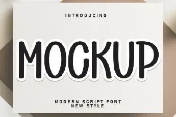 Mockup Display font