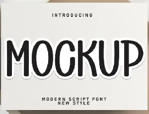 Mockup Display font