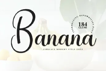 Banana Script font