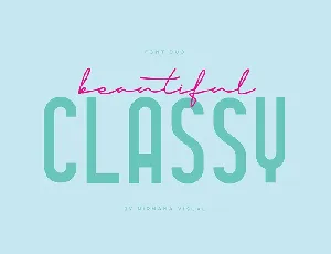 Classy Beautiful Sans font